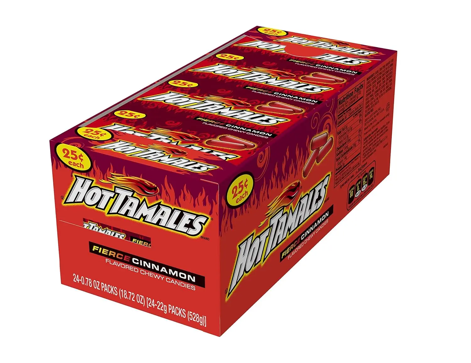 Hot Tamales (1 Box of 24 - .78oz Individual Packs) Hot Tamales (1 Box of 24 - .78oz Individual Packs)