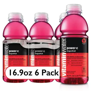 vitaminwater Power-C Dragonfruit Flavored Water Beverage, 16.9 fl oz, 6 Pack Bottles