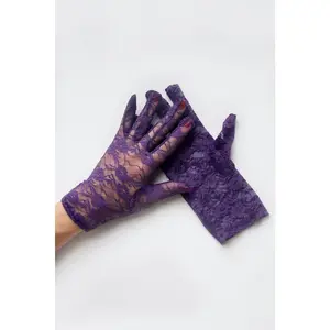Gracie Lace Gloves - Purple
