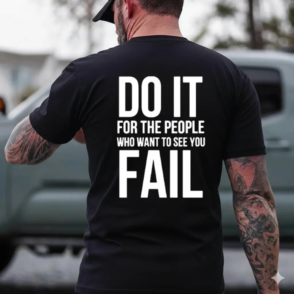 Do It For The People Who Want To See You Fail T-Shirt / Hoodie / Sweatshirt, Men's Motivational Shirt, Streetwear, Menswear