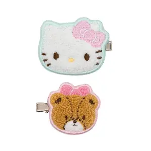 Hello Kitty 2-pc Chenille Hair Clips