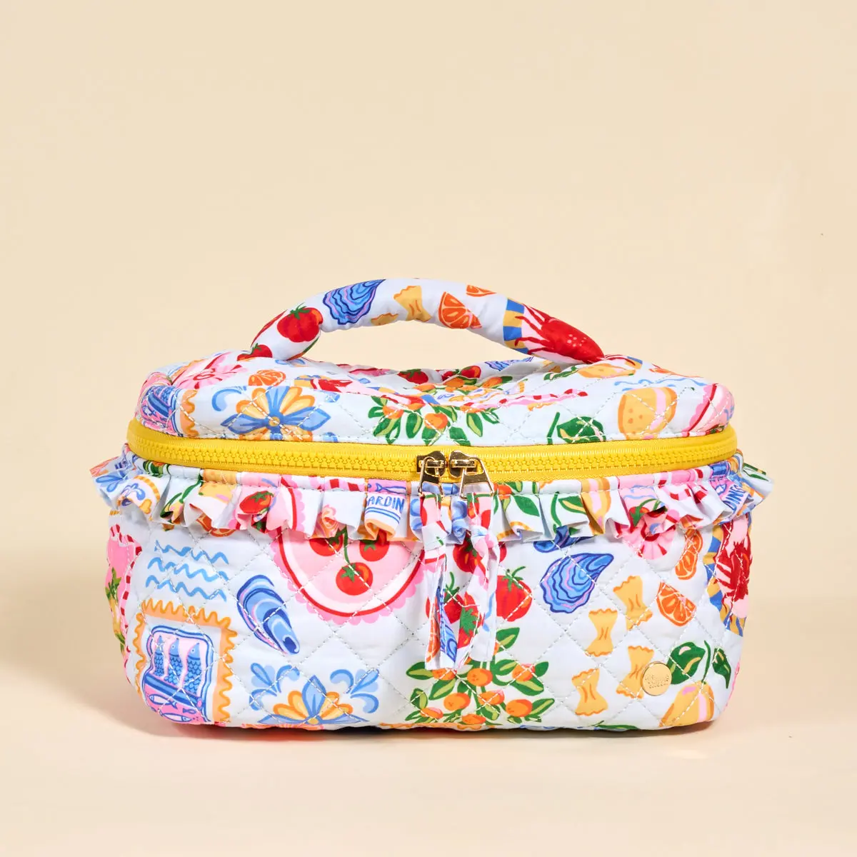 Ciao Bella Glam & Go Quilted Cosmetic Bag - Compact Travel Toiletry Bag for Purse, Toiletry Bags, Cosmetic Bag For Purse