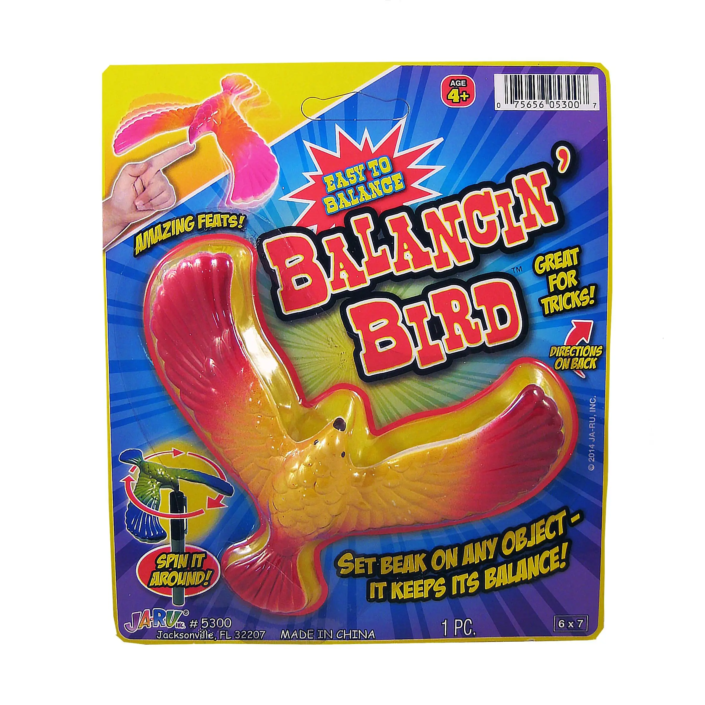 Vintage Charm Balancing Bird Magic Toy - Science Gravity-Defying Physics Trick, Learning Toy for 6 Years + Classic Novelty Enthusiasts