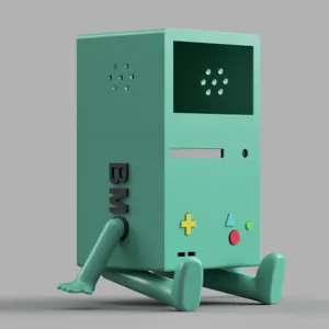 MO Preorder - BMO Teal Video Game Console, Handmade, Voice Activated, SteamLink, Customizable, Raspberry Pi 5/Linux Based, 7 Inch Display, Rechargeable Battery Option, Personalized Name, Custom Commands, Functional Companion