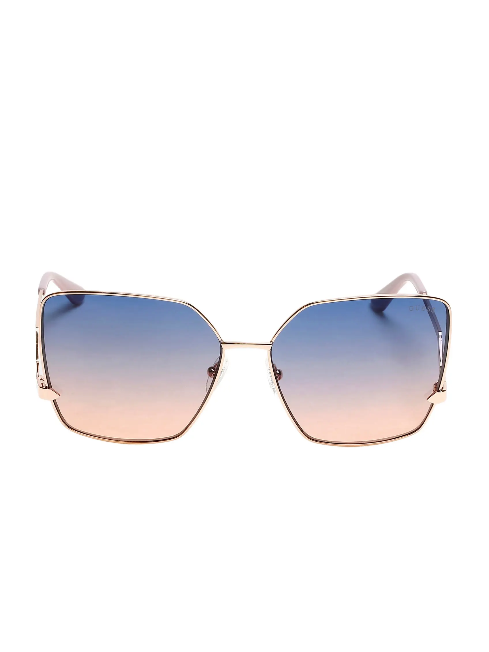 GUESS Female Oversized Square Zigzag Sunglasses