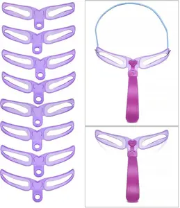 8Pcs Kit Template Eyebrow Grooming Stencil DIY Shaping Shaper Women Makeup