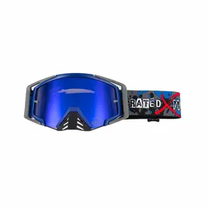 Rival Moto Goggles Blue Camo