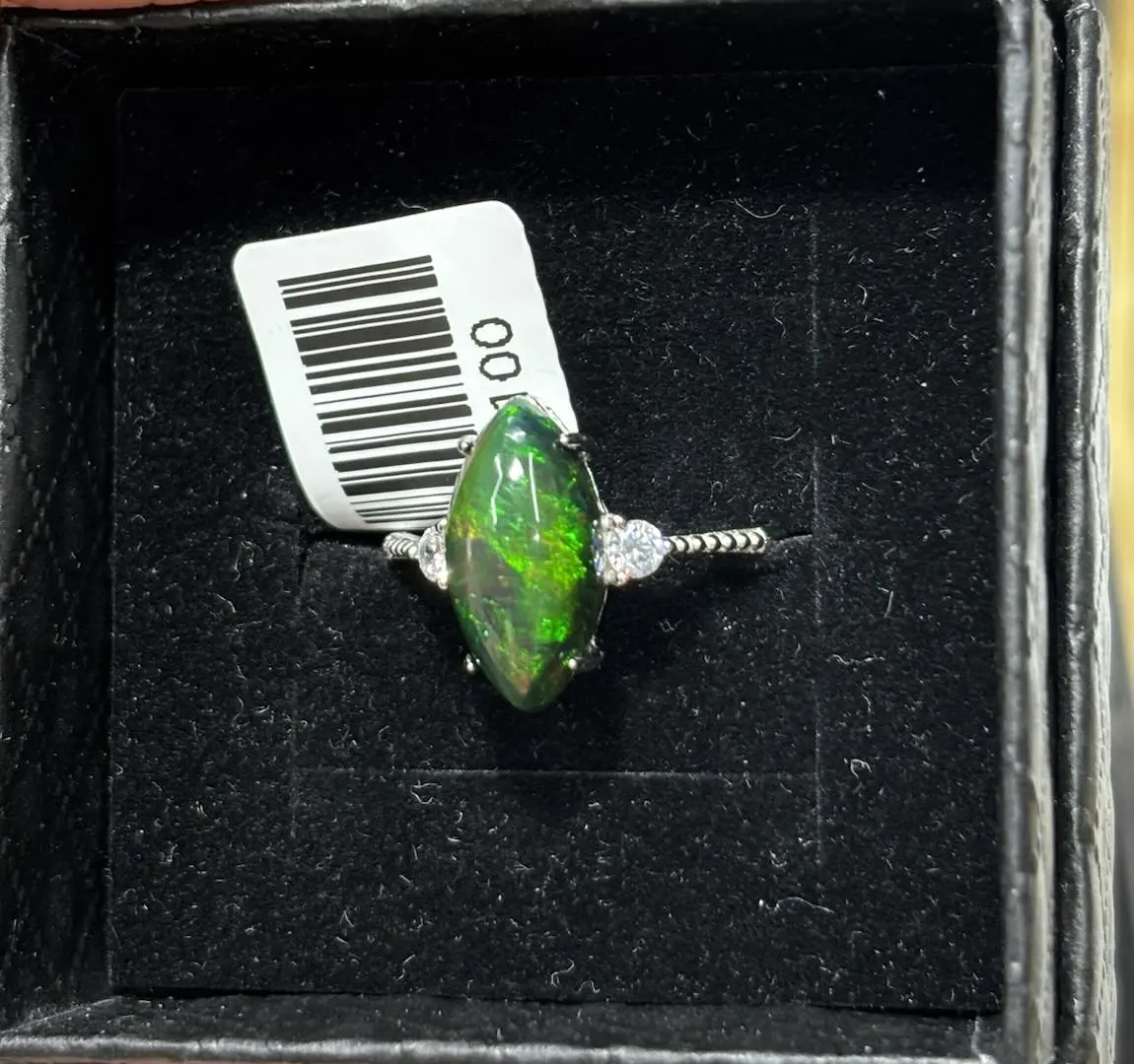 Lena(13985)gc.black opal，s925