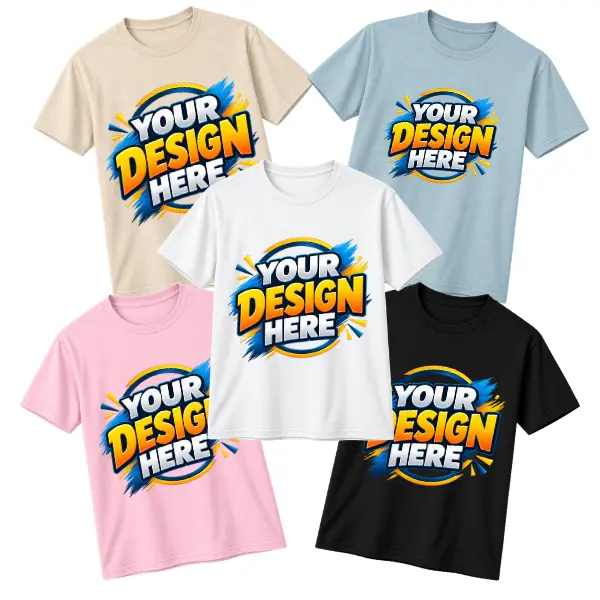 Custom T-Shirt with Your Design – Personalized Photo, Logo or Text Shirt for Adults & Women
