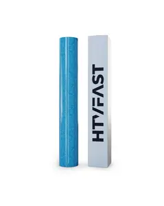 HTVFast Glitter HTV Vinyl Rolls Heat Transfer Vinyl - 11.8" x 10' Roll - Adhesive & Flexible PU Material - Easy to Cut, Weed & Transfer w/Home Iron-Works on Plastic, Wood, Ceramic & Fabric (Neon Blue)