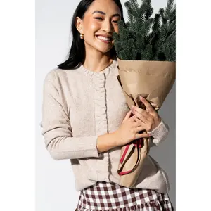 Colette Cardigan with Ruffle Details