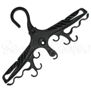 Scuba Diving Deluxe BCD Wetsuit Drysuit Multi Purpose Black Hanger w/ Din Thread