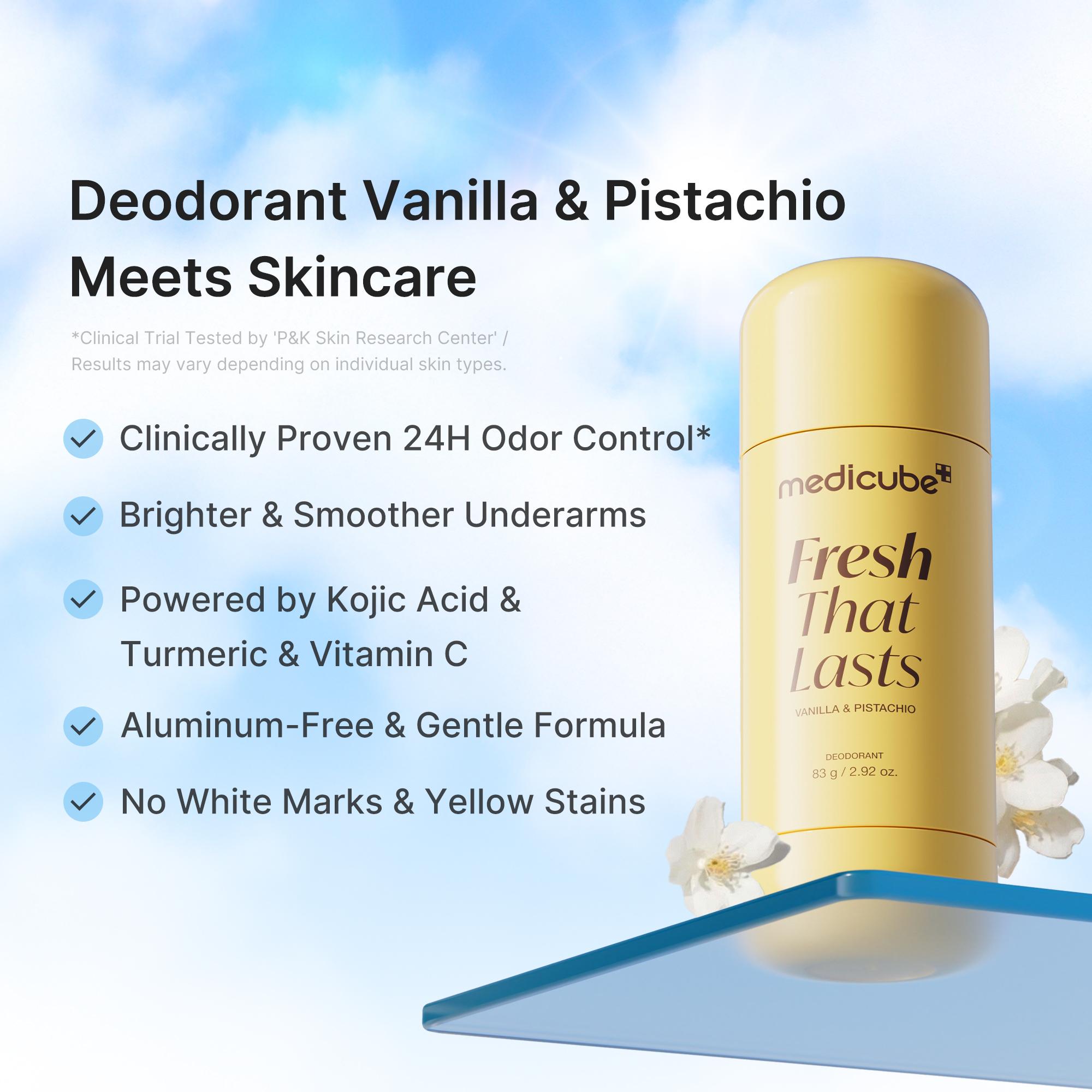 [LIVE Exclusive] [medicube] Summer Essentials Duo | Brightening, Smoothing, Hydrating Face & Body Care | Deodorant Vanilla & Pistachio, No Cast Just Glow Collagen Sunscreen, Kojic Acid Turmeric Jelly Mist Serum, Kojic Acid Body Wash | Korean Skincare