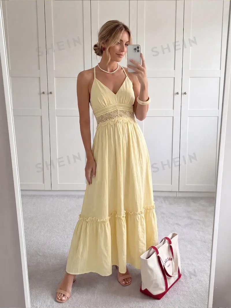 shein flowy dresses Black Satin A-line V-neck Spaghetti Straps Short Homecoming Dresses, MH521 main image 0