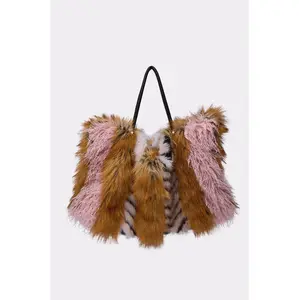 WILD ONE FAUX FUR TOTE WILD ONE FAUX FUR TOTE