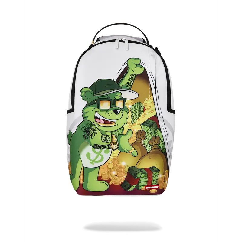 sprayground リュック 新品タグ付 くま ベアー drip us uk RIVIERA LE BLANC GOLD CHAIN MONEYBEAR TEDDYBEAR BACKPACK