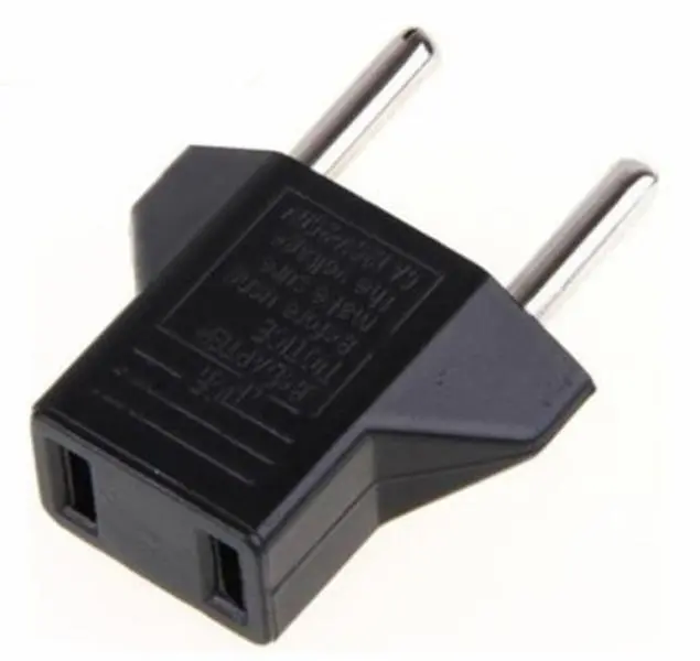 US USA To EU European Travel Plug Adapter Power Converter Charger For Europe