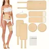 Reusable Organic Castor Oil Pack Wraps, 9 Counts/set with Adjustable Elastic Straps for Neck, Waist, Chest & Legs, Skin Care Accessory for Women, Body Care, Muscle Relief, Body Shaping, Muscle Stress