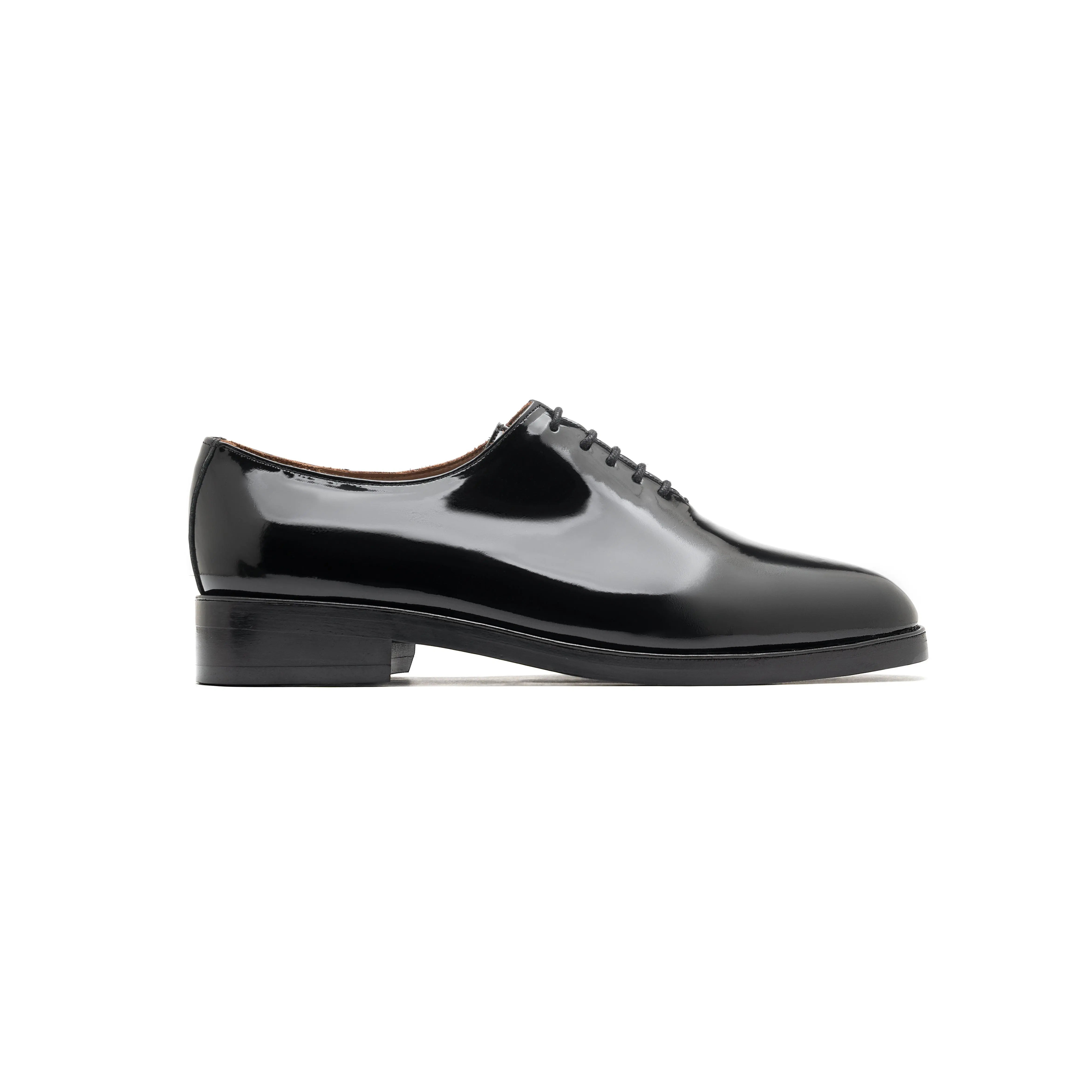 Jacob & Isaac - Rustic - Handcrafted Patent Leather Wholecut Oxford Shoes. Men's Wedding Shoes, Men's Dress Shoes
