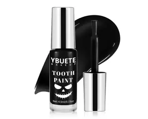 Professional Halloween Black Tooth Paint, Temporary Black Tooth Paint，Decayed Rotten Cruddy Missing Teeth Makeup, Perfect for Cosplay, Halloween Makeup, Theater, Costume Party