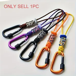 Outdoor lanyards with climbing buckles, Carabiner, outdoor climbing accessories, multi-functional lanyards, portable lanyards, are very suitable for outdoor camping, hiking and mountain climbing