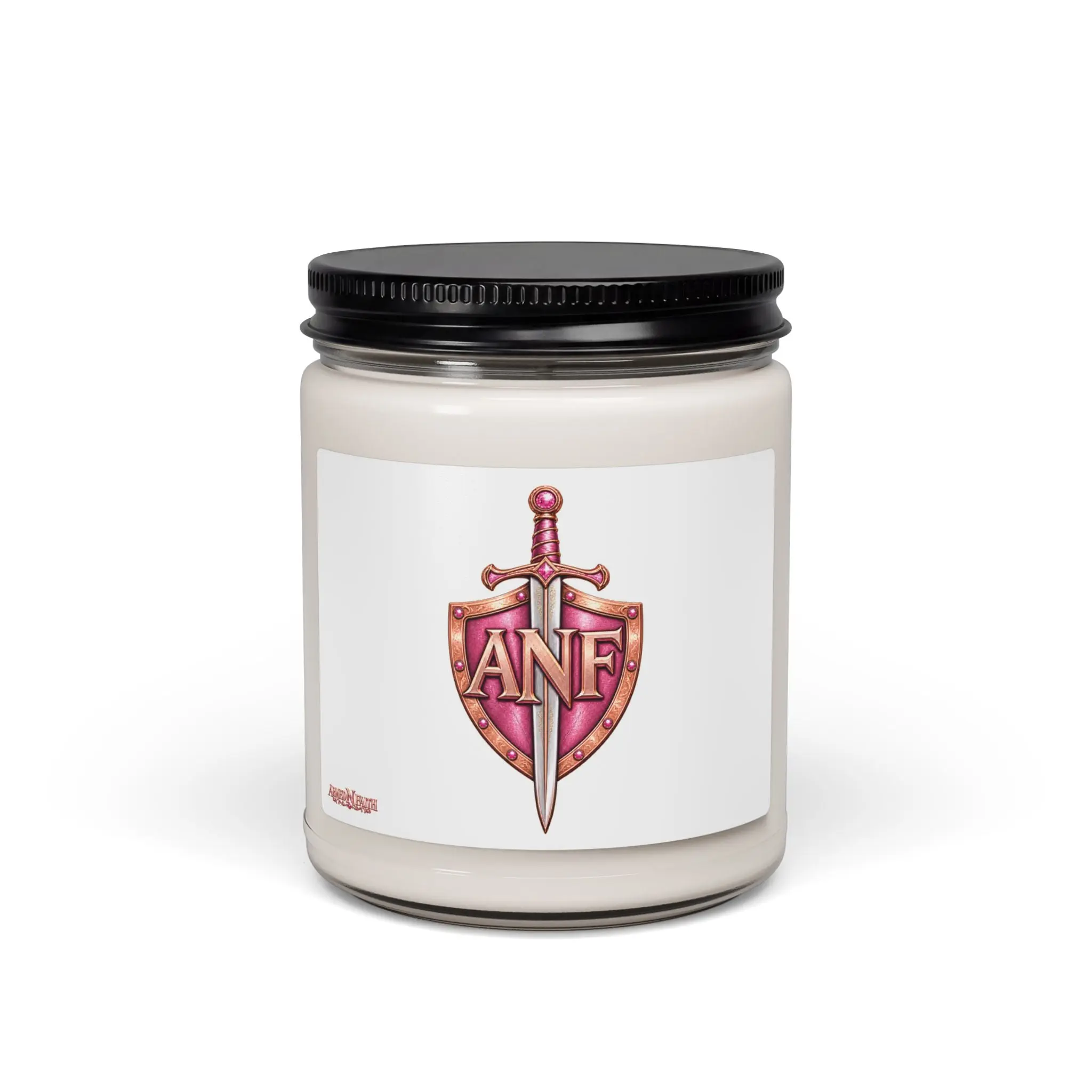 Armed N Faith Monogram Soy Candle - ANF Initial 9oz Scented Jar, Aroma Freshener, Room Decor Decoration for Everyday Use