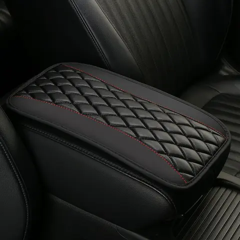 Car Center Console Pad, Universal PU Leather Car Console Cushion Pad, Automotive Interior Cushion, Armrest Seat Box Cover Protector for Most Vehicle, Car Accessories