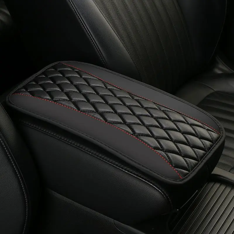Car Center Console Pad, Universal PU Leather Car Console Cushion Pad, Automotive Interior Cushion, Armrest Seat Box Cover Protector for Most Vehicle, Car Accessories