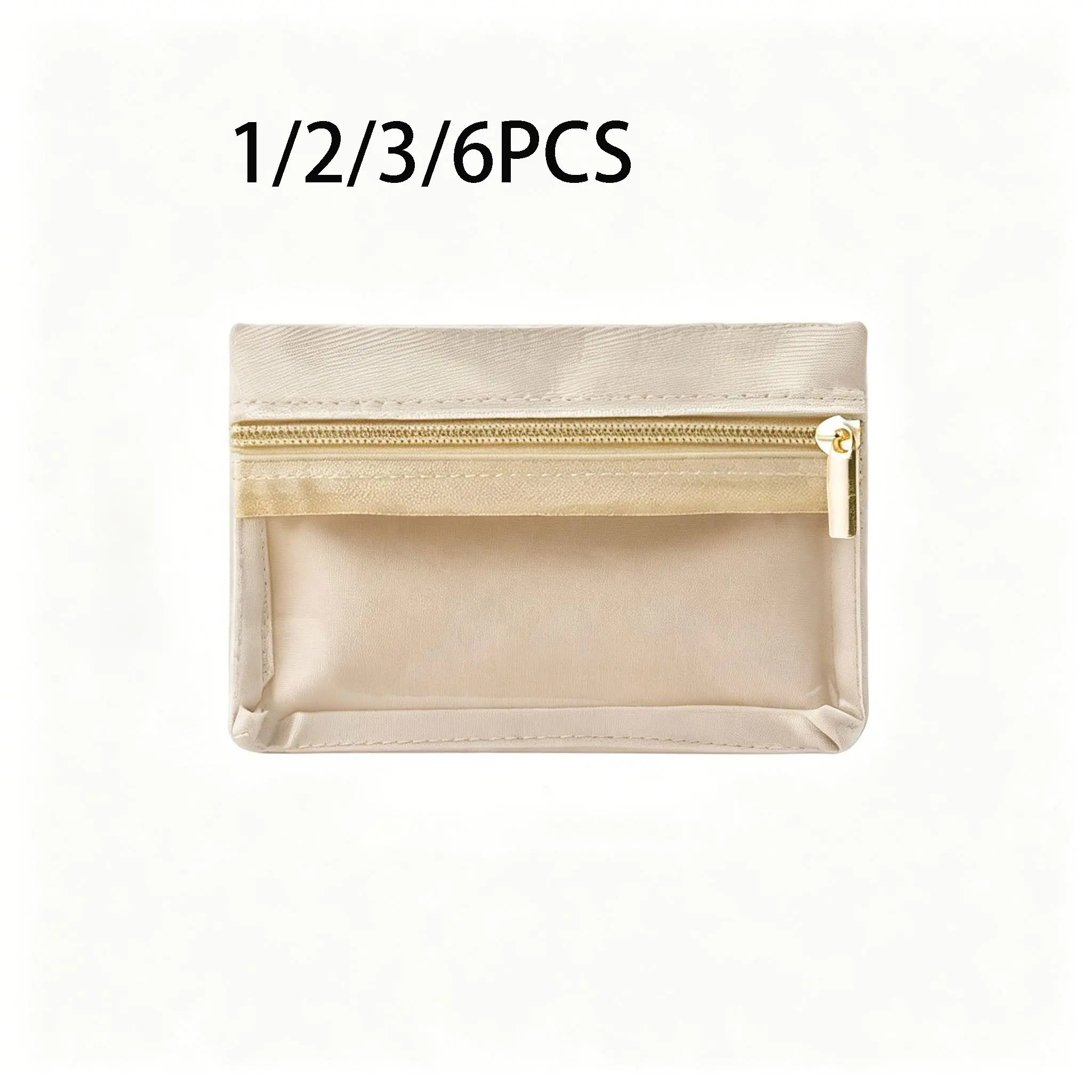 Portable Jewelry Organizer Bag, Compact Travel Case for Earrings, Necklaces, Rings, Bracelets, Polyester, Zipper, Hand Washable