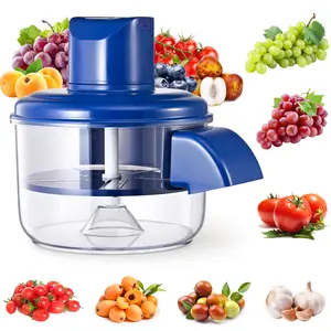 Electric Grape Peeling Machine Automatic Peeler Skin Remover Tool for Small Fruits 20s Fast Peeling Rechargeable Wireless Blue 1PC Easy Clean for Home Commercial Use