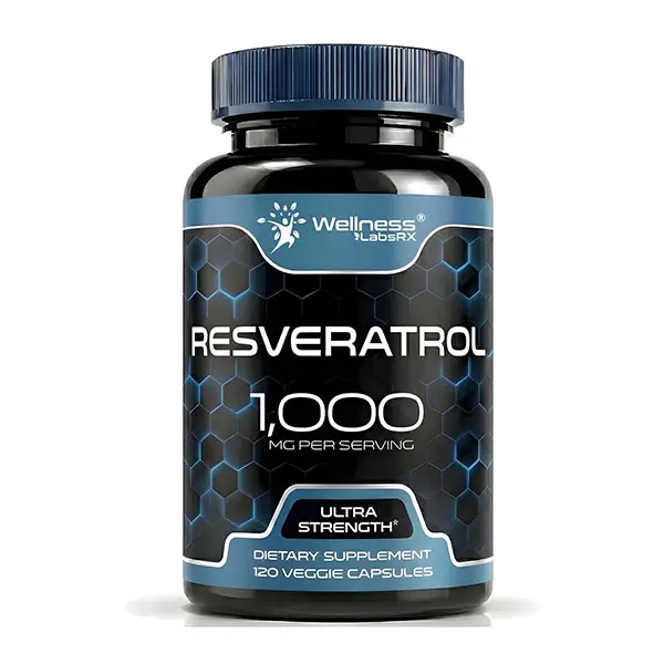 Resveratrol Supplement 1000mg, High-Purity Trans-Resveratrol, Supports Healthy Aging, Heart Health & Antioxidant Defense, Vegan, Keto Friendly, 120 Capsules (60-Day Supply)