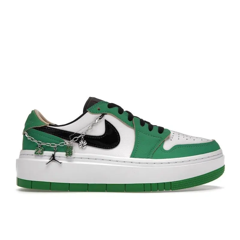 Jordan Women's 1 Elevate Low SE Lucky Green Basketball Shoes, from StockX