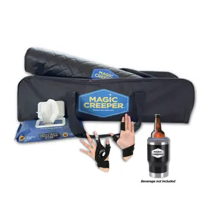 5-Piece Father’s Day Gift Set | 60" x 29" All-Terrain Car Creeper with Creeper Case, Magic Creeper Wipes, Flashlight gloves, and 14 oz Magic Drink Cooler
