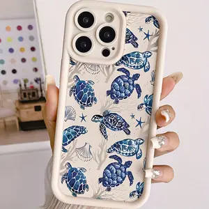 Phone Case: Gaozhu Antique White Multiple Turtles TPU Shockproof Full Coverage Precision Protective Case for iPhone 17 E Air Pro ProMax iPhone16 15 14 Plus 13 12 Mini 11 X XS XR