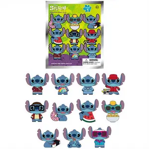 Disney Officially Licensed Stitch Series 4 Blind Bag Keychain, Cute Anime Characters Key Lanyard, Personalized Pendant, Fan Gift