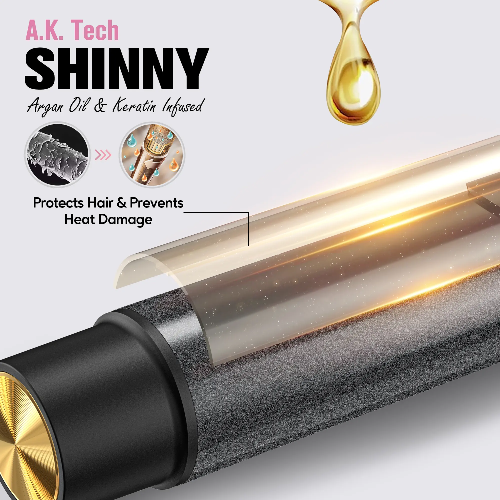 Terviiix Automatic Rotating Curling Iron 1 1/4 inch Curler - TikTok Shop