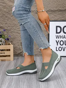 Women's Casual Sports Shoes, Comfortable Fashion Sneakers, Lightweight Soft Sole Mesh Shoes, Daily Outdoor Walking Shoes