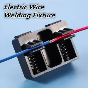 Electric Wire Welding Fixture, Welding Electrode Holder, Welding Practice Kit, Portable Electric Wire Welding Fixture Tool, Welding Accessories, Multi-Functional Welding Fixture Tool, Helping Hands Soldering, Quick Release Clips for Fixing Wires