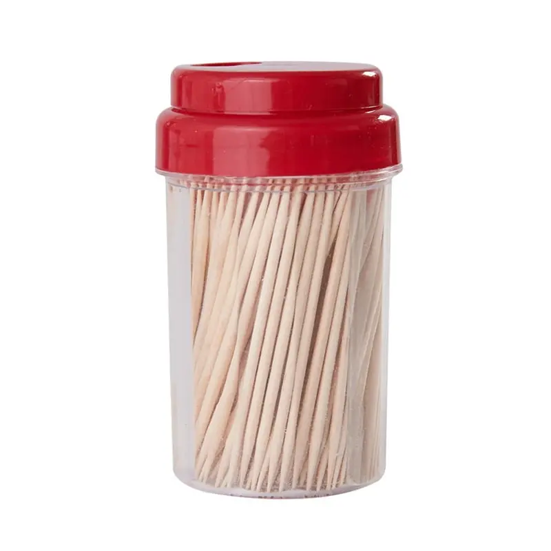 Farberware 6009322 Multi Color Plastic & Wood Toothpicks with Dispenser