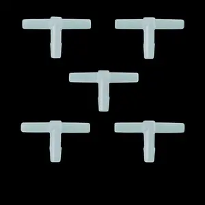 Aquarium Airline Tubing T Connector – 3/16 Inch Plastic Air Pump Splitter — 10 Pack