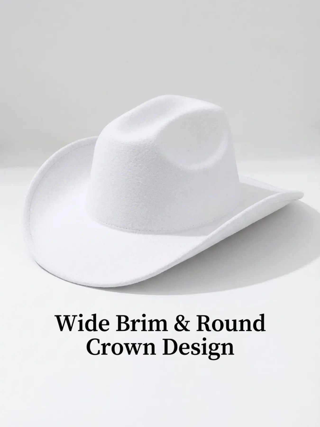 Unisex Soft Felt Western Cowboy Hat, Simple Plain Casual Hat, Fashion European and American Style Jazz Hat, Men's and Women's Accessories, Cowpoke Hat, Stylish Hat, Country Hats, Vaquero Hat