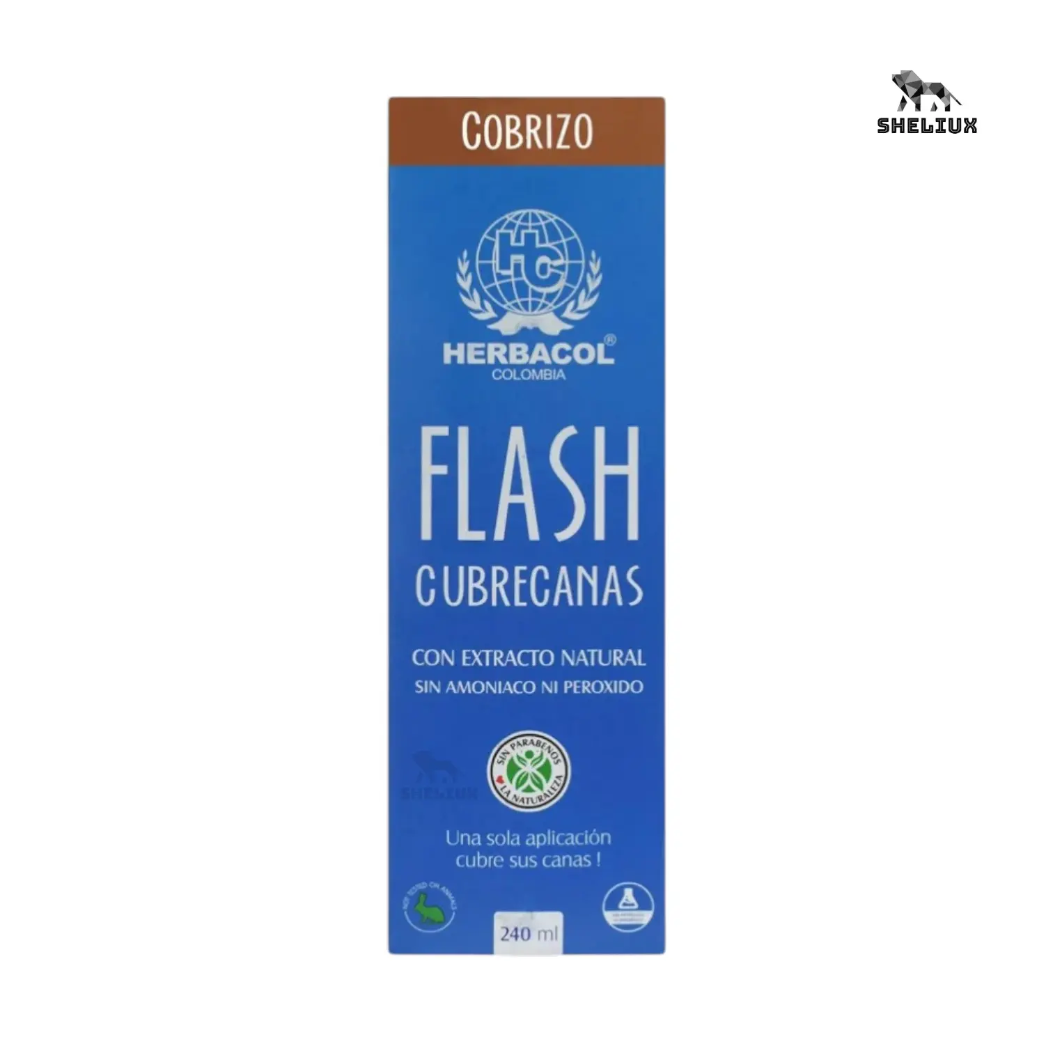 Herbacol Flash Gray Hair Cover – Copper – 240 ml Color Maintenance Treatment