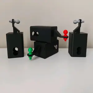 Mini Trailer Hitch with Tiny Tow Ball, Compatible with Trucks, Jeeps, cars & SUVs, Unique Gift Option 3d printed lots of colors