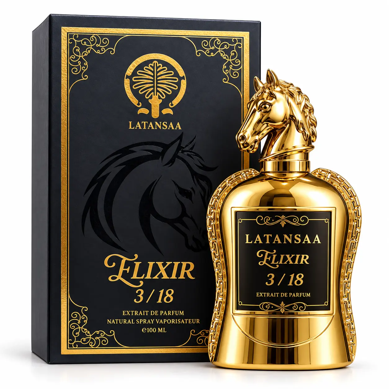 Latansaa Elixir 3/18 Extrait de Parfum Unisex Perfume, 100 mL / 3.4 fl oz – Vanilla, Honey & Tobacco