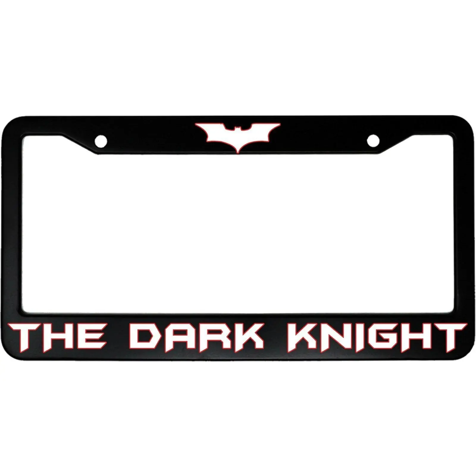 The Dark Knight (w/ Bat Symbol) Aluminum Car License Plate Frame, Car Accessories