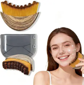Lymphatic Contour Face Brush, Lymphatic Drainage Brush, Double Chin Reducer Lymphatic Drainage Massager Anti-Puffiness Ergonomic Facial Cleansing Brush for Sculpting