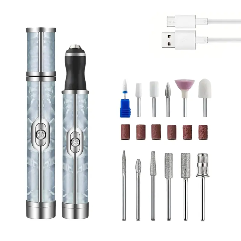 Toe Nail Grinder Kit Cordless Electric Nail File 20000RPM Portable Rechargeable for Manicure and Pedicure