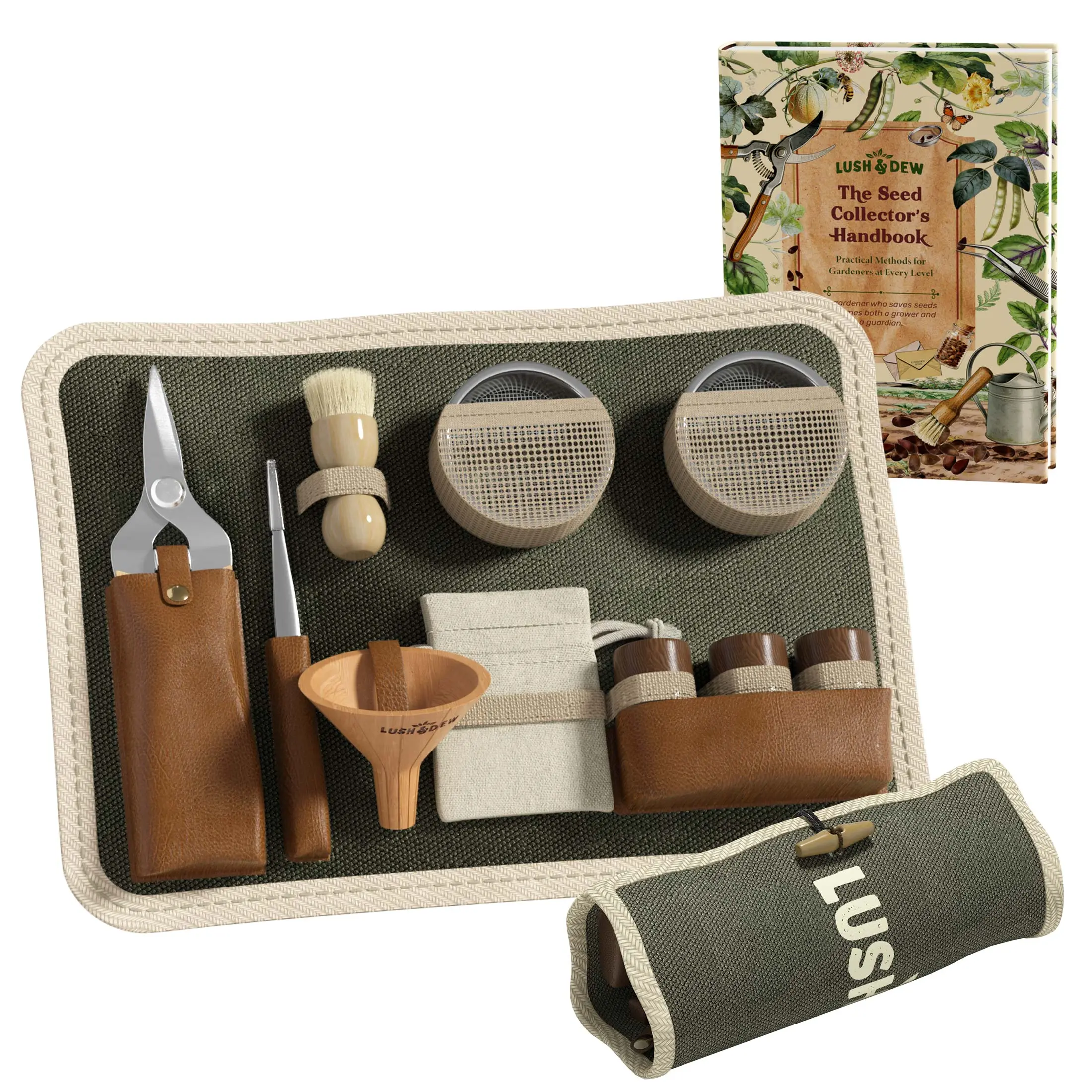 LUSH&DEW Seed Saving and Collecting Kit (Tools+Handbook)