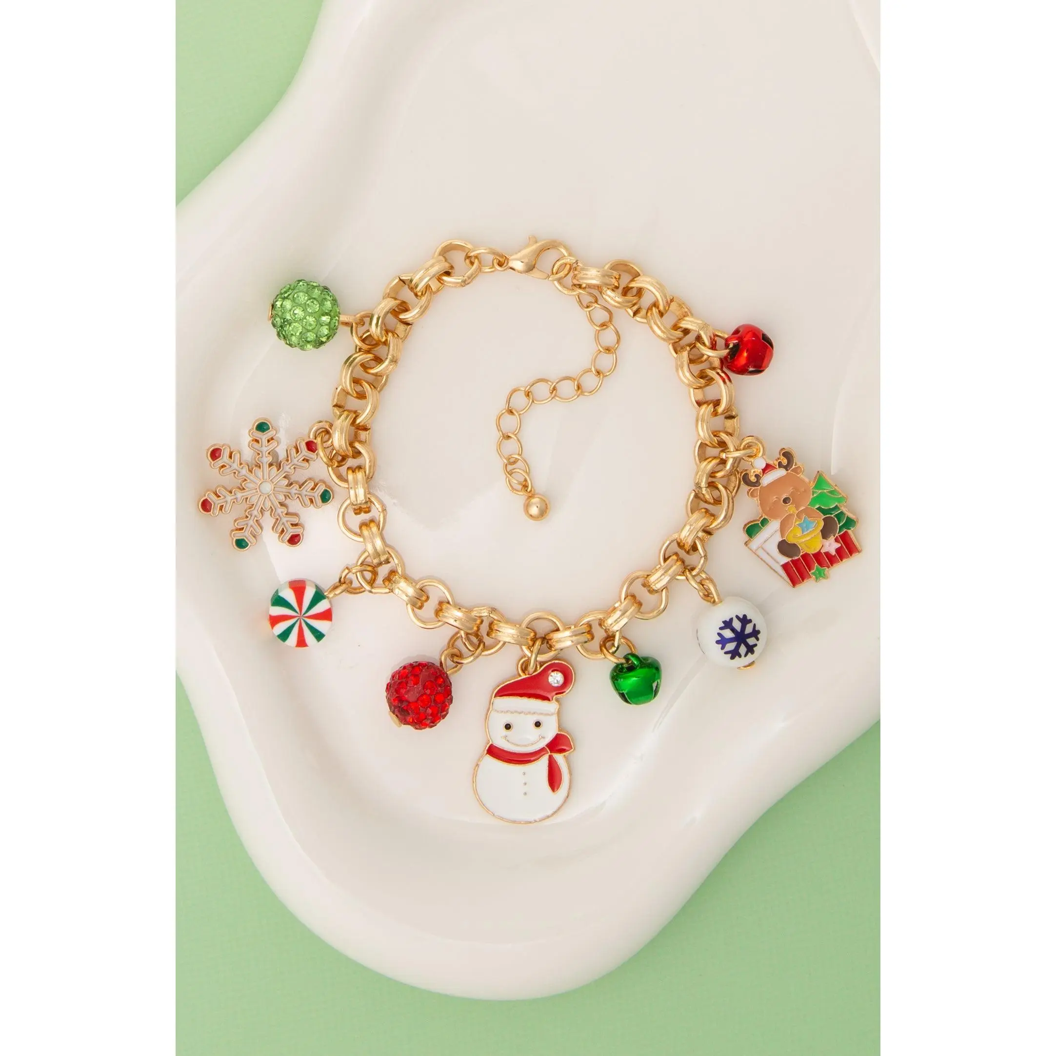 Eloise Christmas Theme Enamel Charm Bracelet