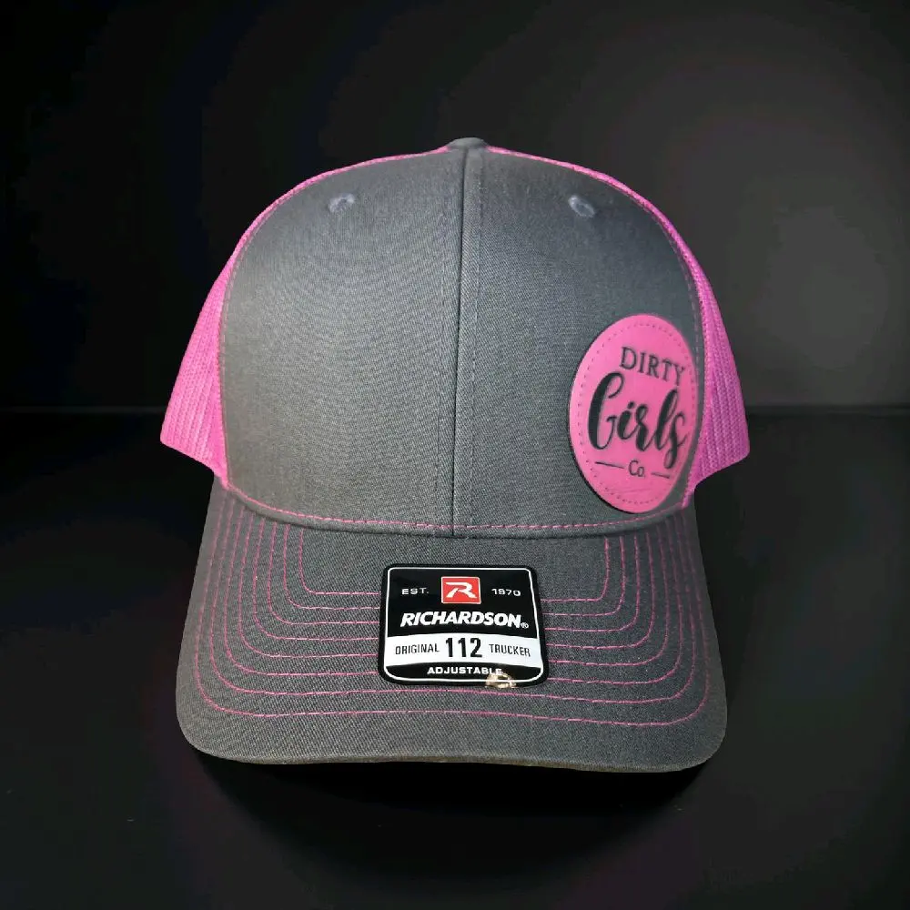 Dirty Girls Logo Hat - Richardson 112 Trucker - Womens Hats - Adjustable- Casual Everyday Wear